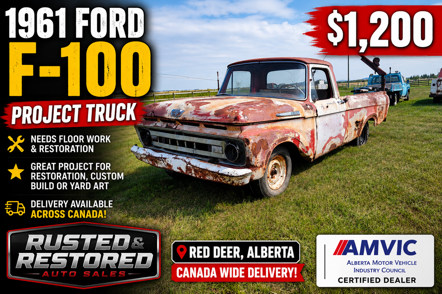 1961 ford f100 unibody